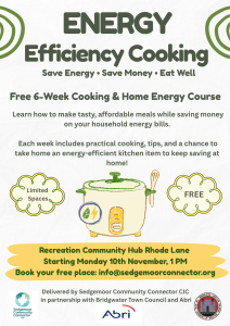 Energy Efficiency Cooking sessions with Abri Housing