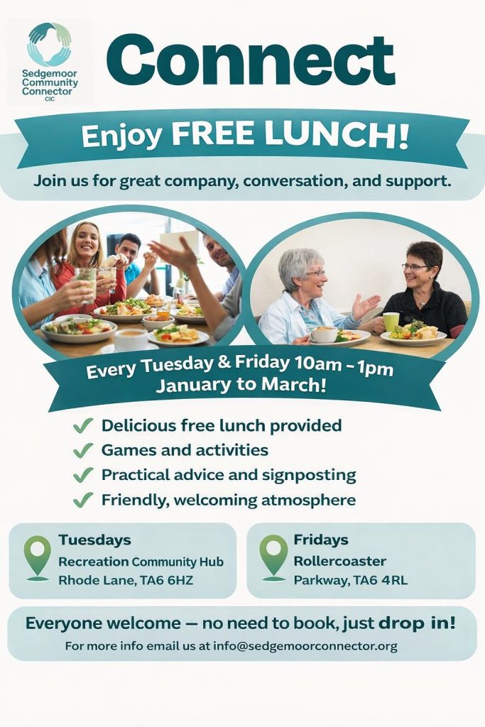 Connect sessions in Bridgwater Sedgemoor Community Connector