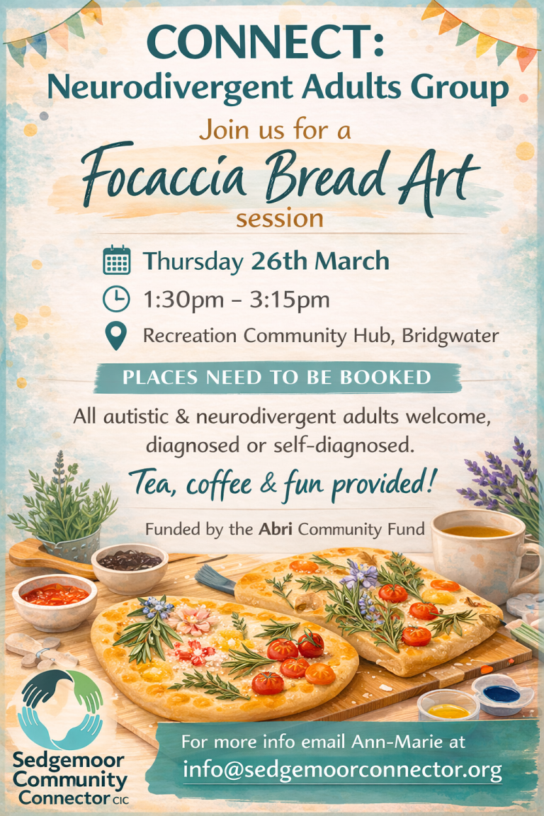 Focaccia Bread Art Connect: Neurodiversity Adult Group