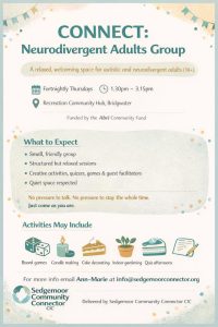 Connect Neurodiversity Adults group Bridgwater